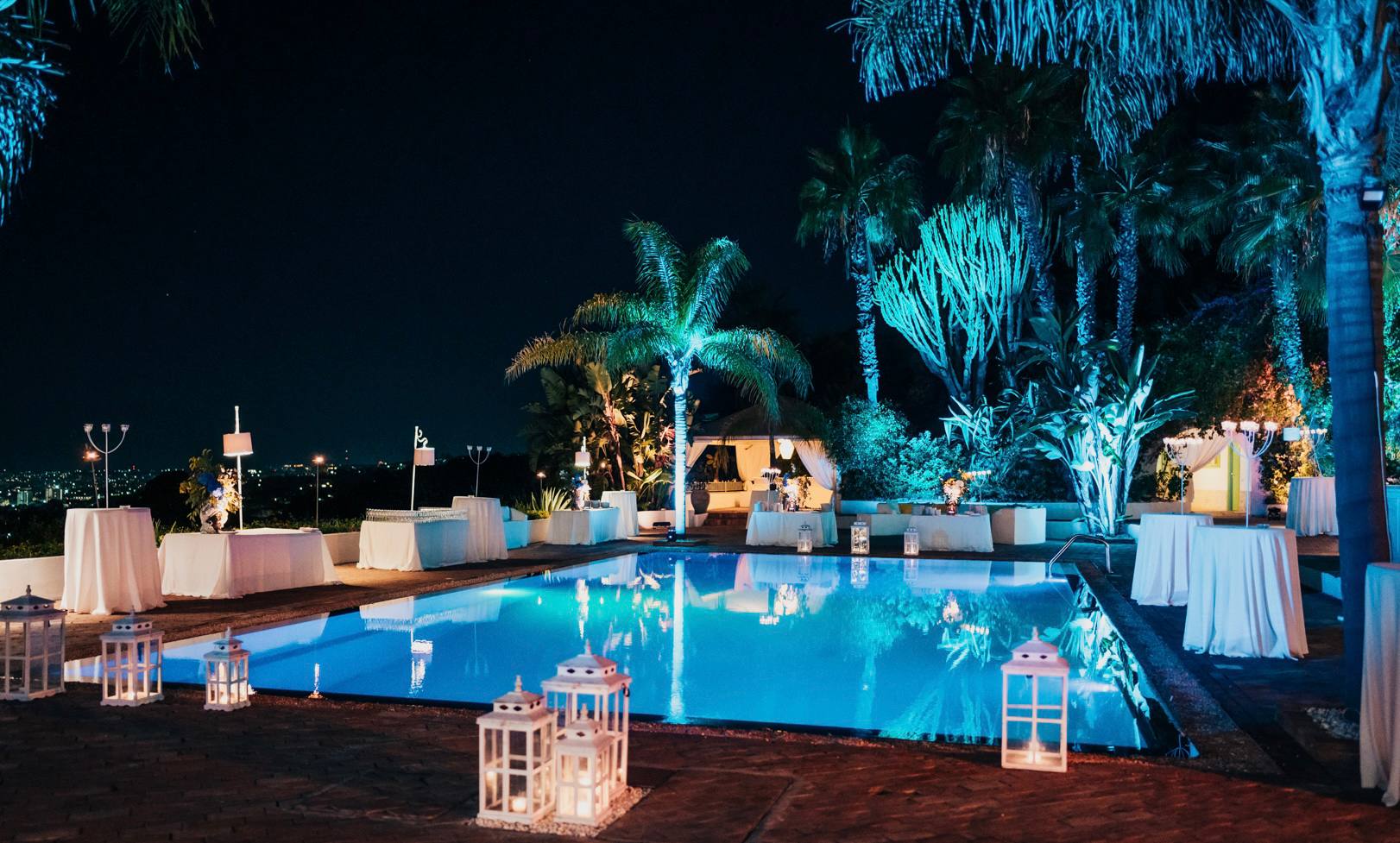 Poolside event and outdoor venue
